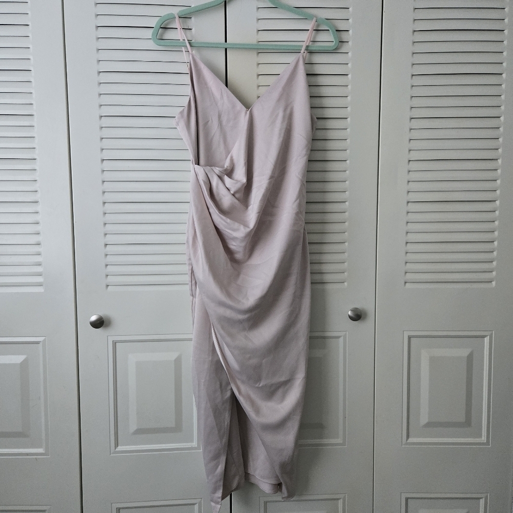 Babaton Spades Wrap Dress Nude Size 8 #024